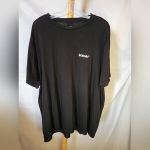 Blkmkt Men's Black T-shirt No. 7 H&M 3XL